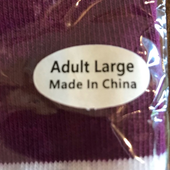 NEW Extreme Air Park Purple and White Unisex Adult Large Socks - Picture 4 of 5